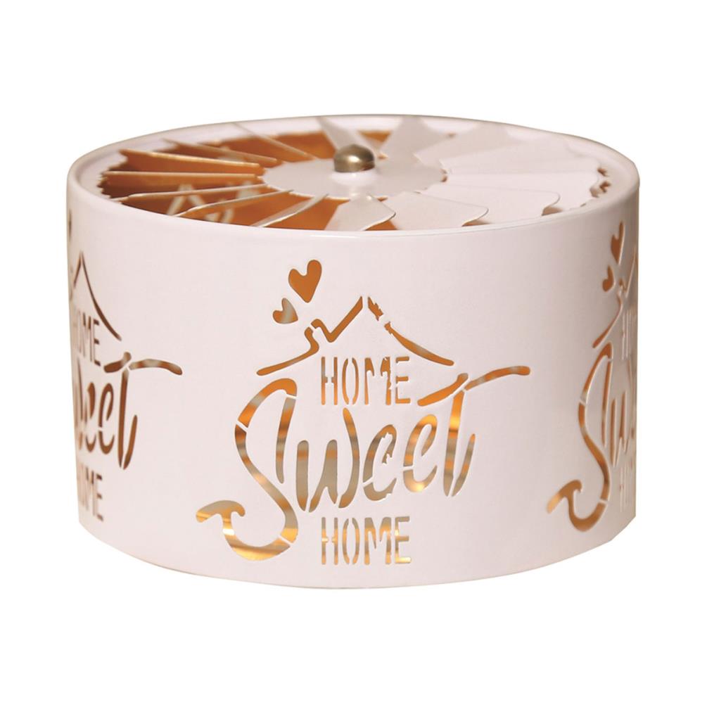 Aroma Silhouette White & Gold Carousel Home Sweet Home Shade £11.69